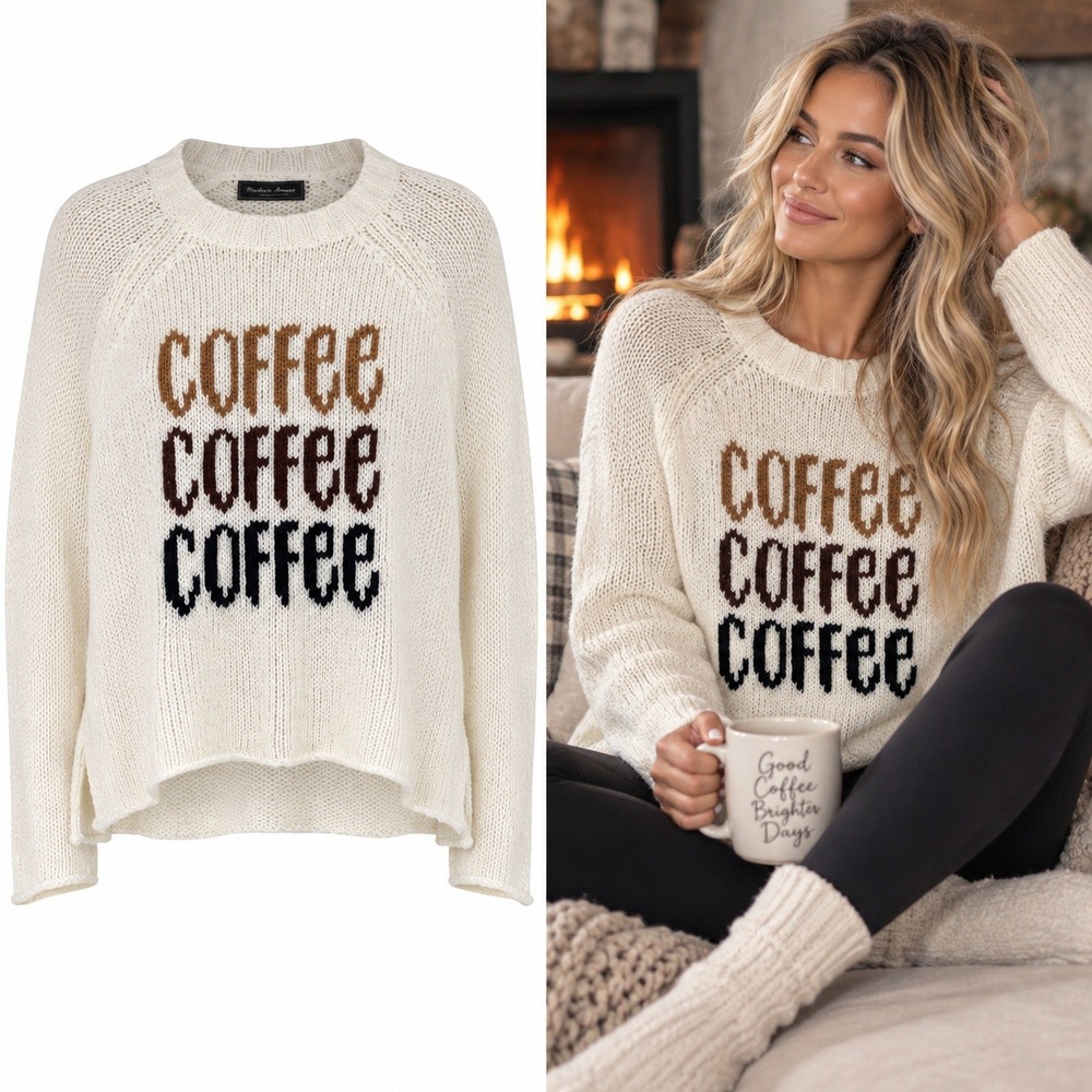 Wooden Ships Coffee Sweater Women's SZ XS Ivory Mohair Wool Anthropologie Cozy